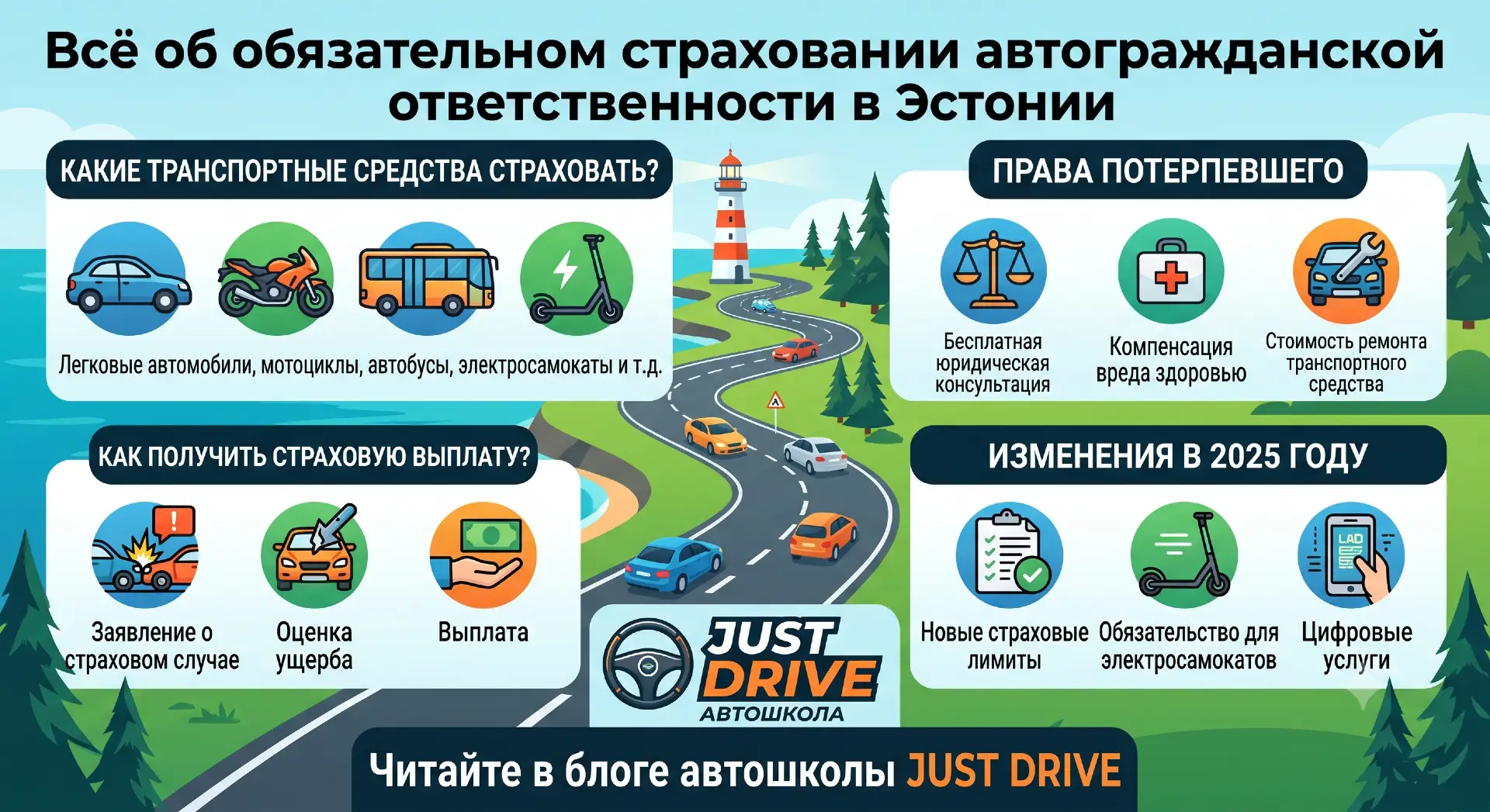 Обязательное автострахование в Эстонии 2025